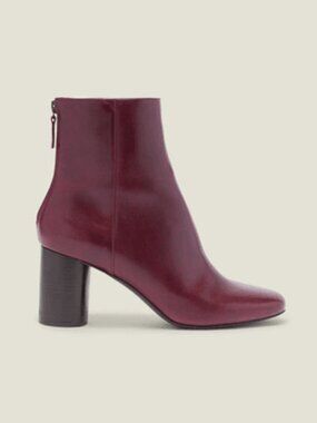 Sandro burgundy heel boots | size 36